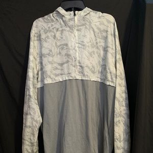 White Camo Under Armor Windbreaker